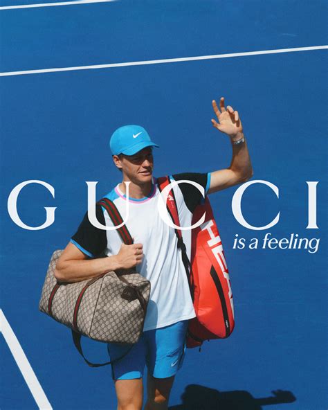 jannik sinner gucci ad|Jannik Sinner Fuels Tennis.